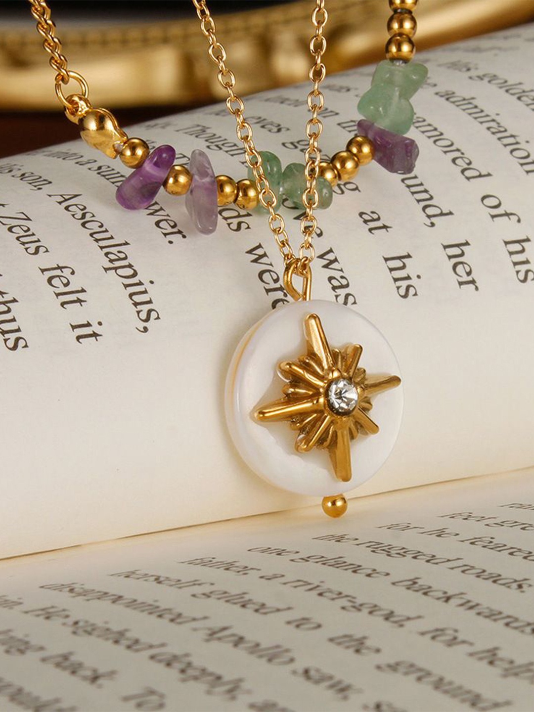 

Just Lil Things Gold-Plated Layered Necklace