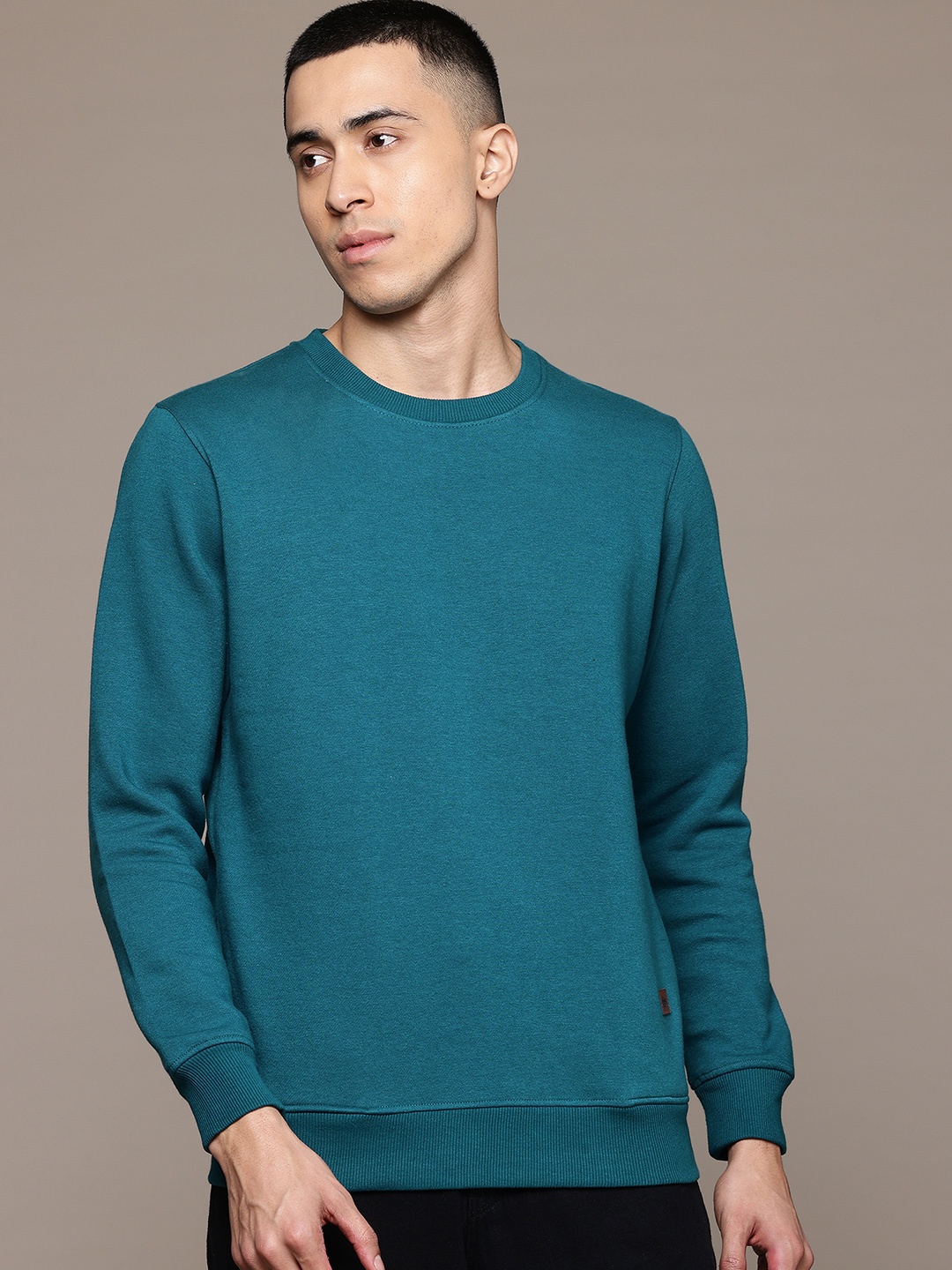 

The Roadster Lifestyle Co. Solid Pullover Sweatshirt, Teal
