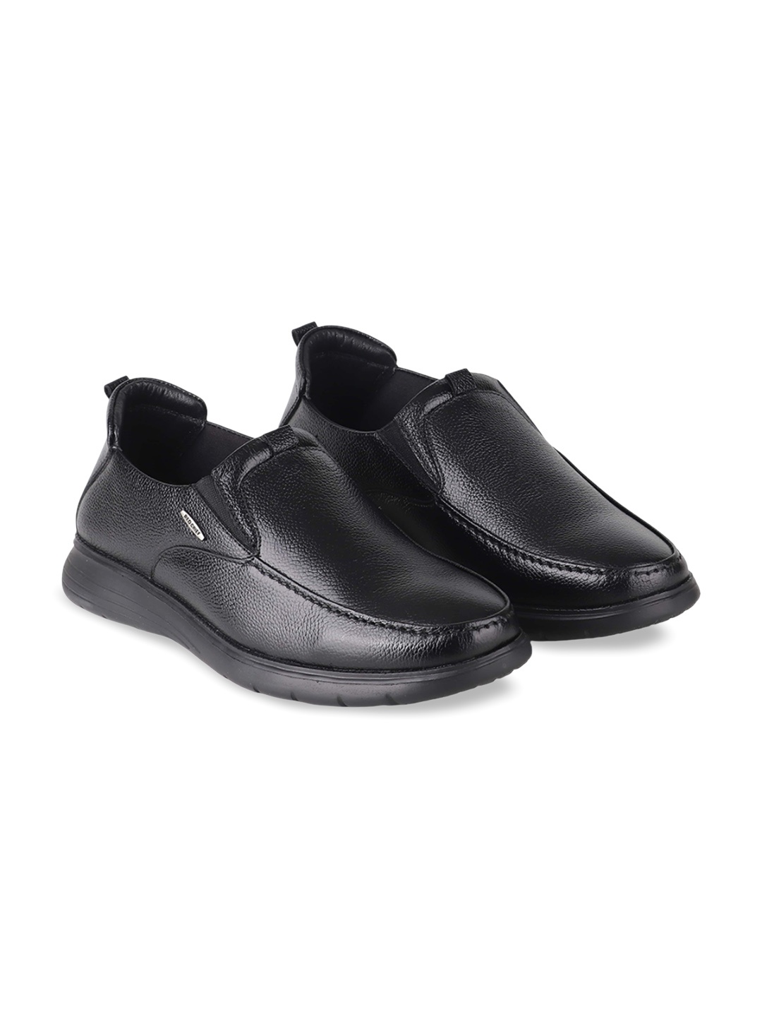 

Red Chief Men Formal Leather Slip-Ons Shoes, Black