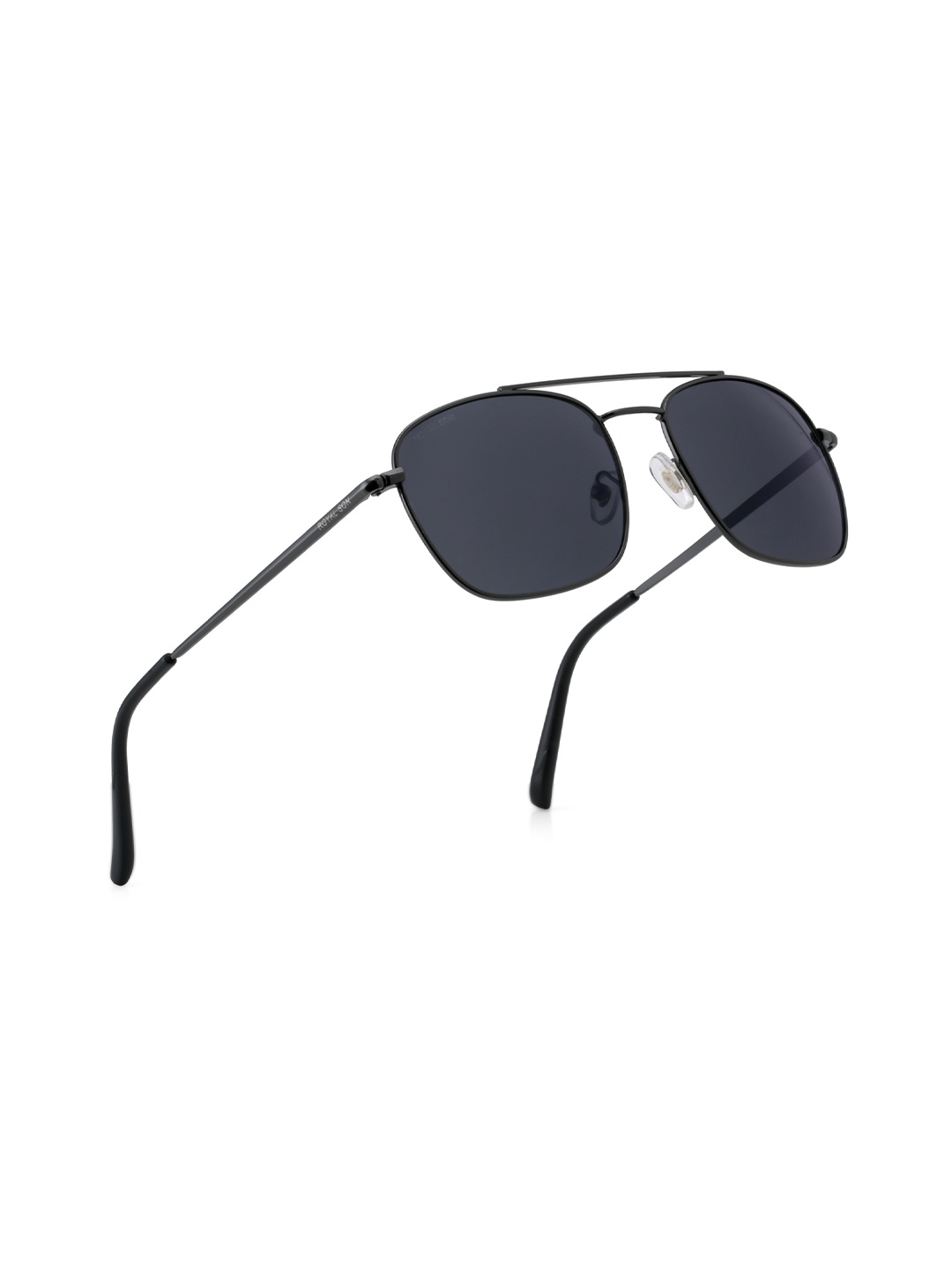 

ROYAL SON Unisex Square Sunglasses with UV Protected Lens RS0039AV-R1, Black