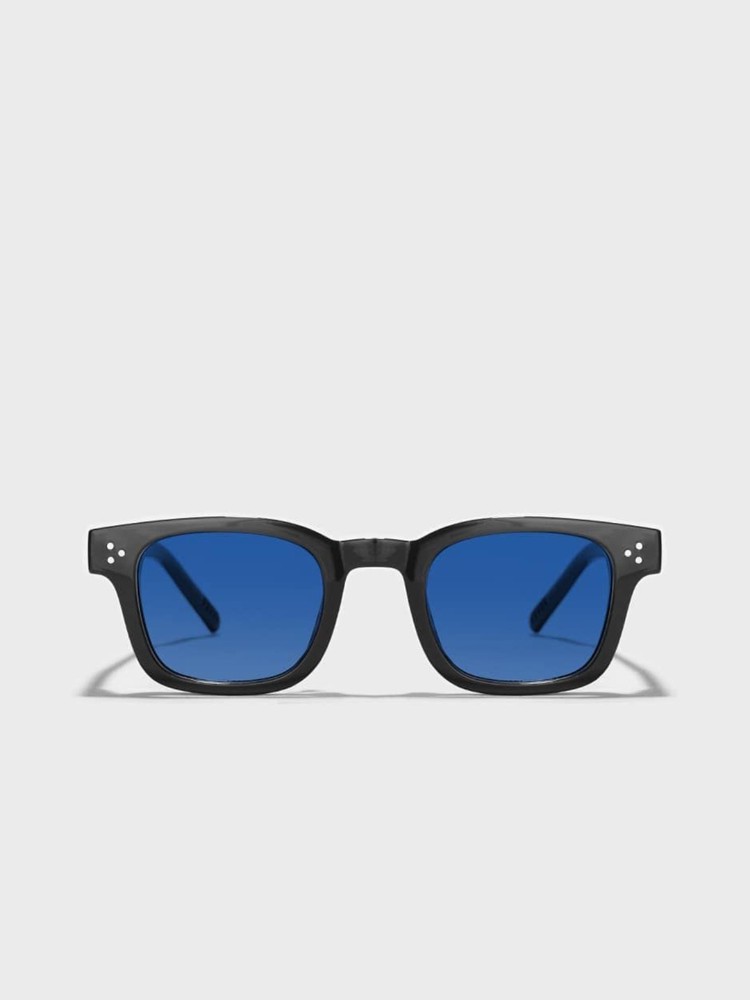 

SAM & MARSHALL Unisex Square Sunglasses with UV Protected Lens, Black