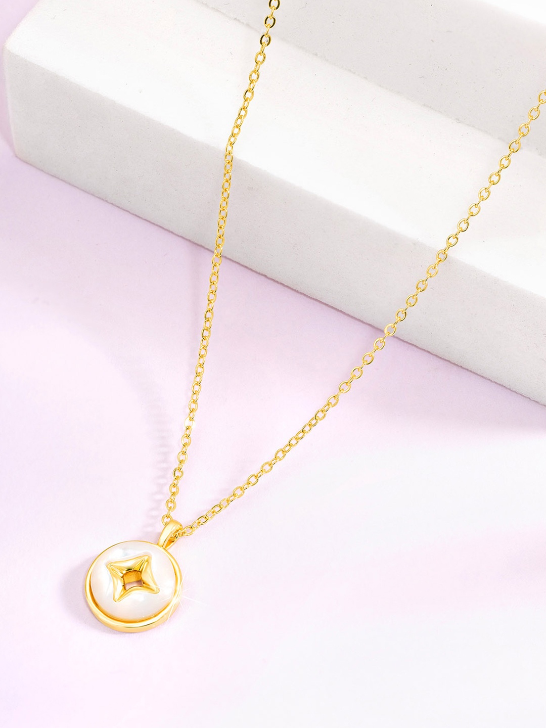 

Peora Gold -Plated Pendant With Chain