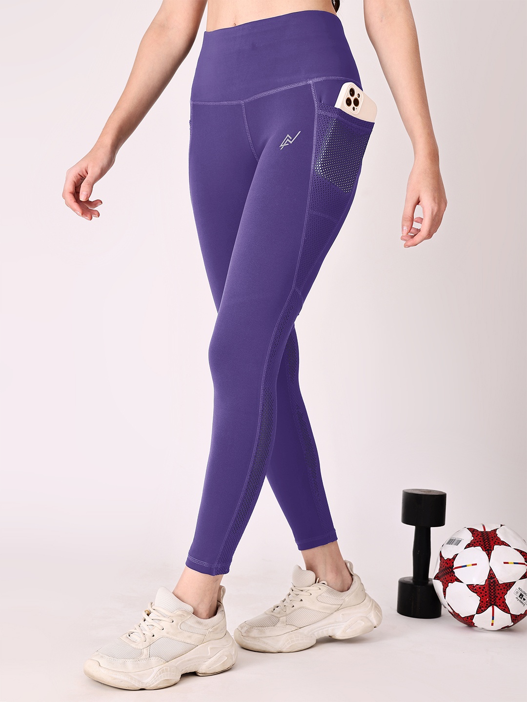 

NEXSUS Ankle-Length Yoga Tights, Lavender