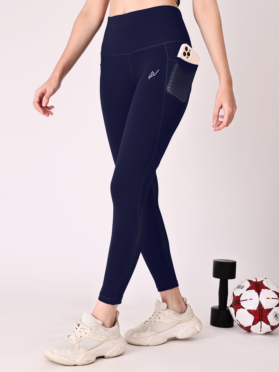 

NEXSUS Ankle-Length Yoga Tights, Navy blue