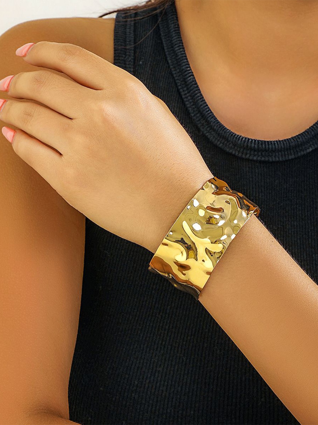 

Just Lil Things Cuff Bracelet, Gold