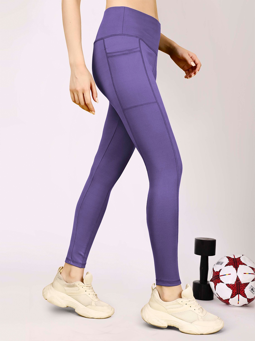 

NEXSUS Ankle-Length Yoga Tights, Lavender