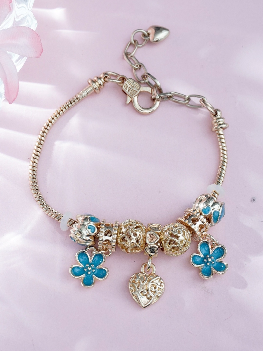 

Niscka Gold-Plated Charm Bracelet
