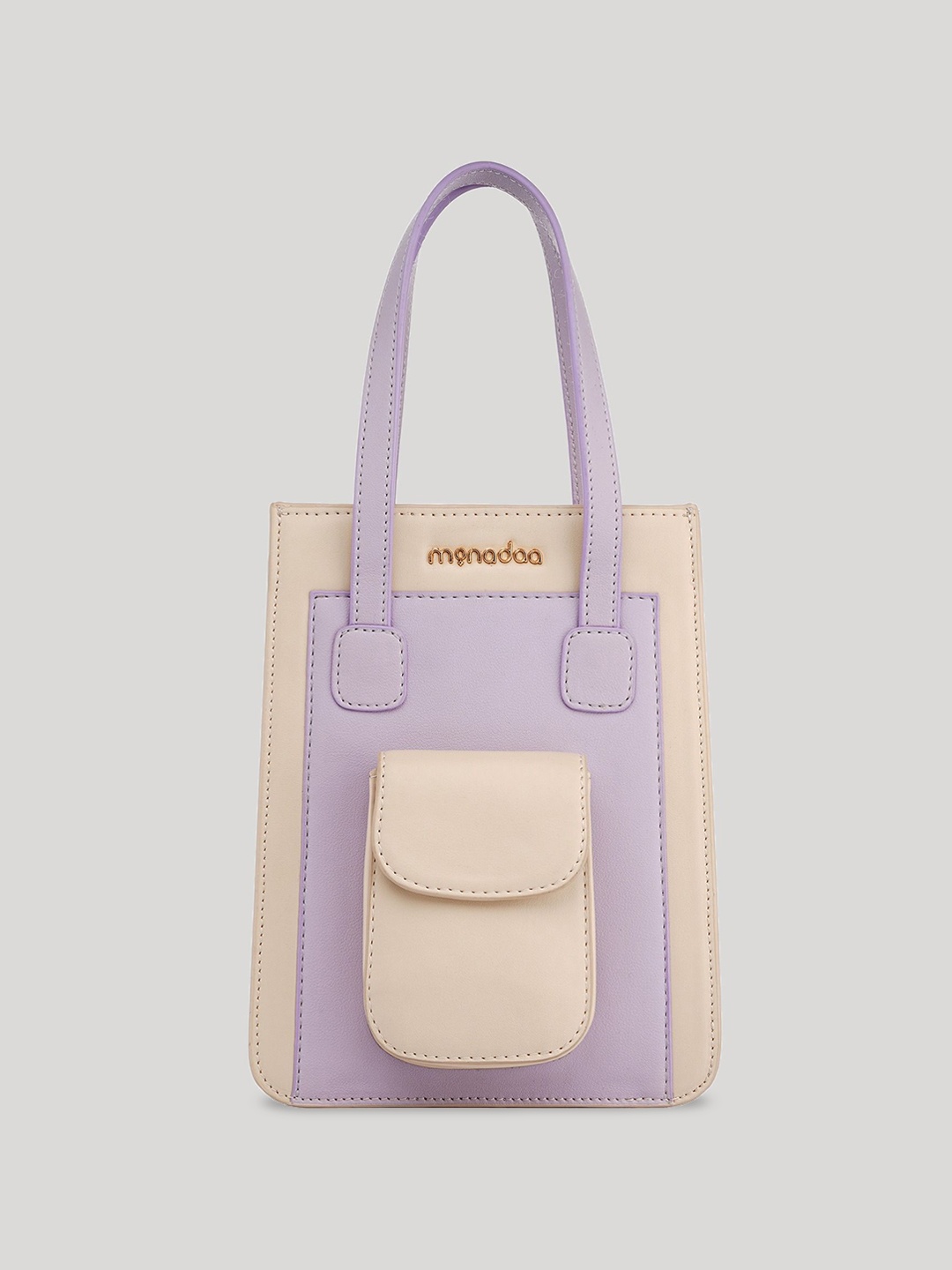 

Monadaa Shopper Handheld Bag with Applique, Turquoise blue