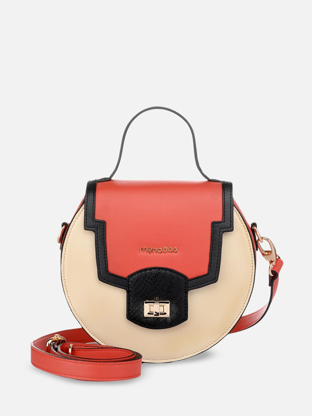 

Monadaa Half Moon Shoulder Bag, Orange