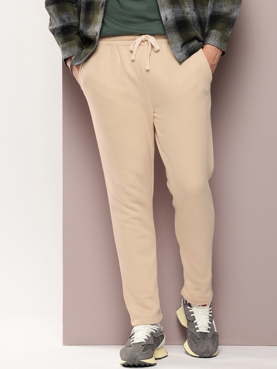 

Kook N Keech Men Premium Solid Track Pant, Beige