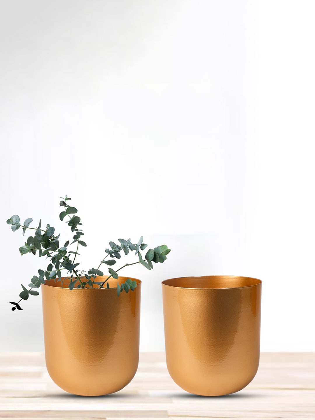 

Nymph Reva Gold-Toned Metal Flower Planter