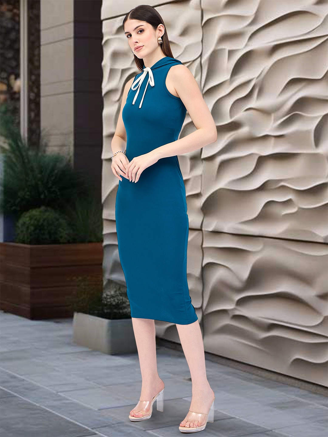 

DressBerry Women Sleeveless Bodycon Dress, Blue