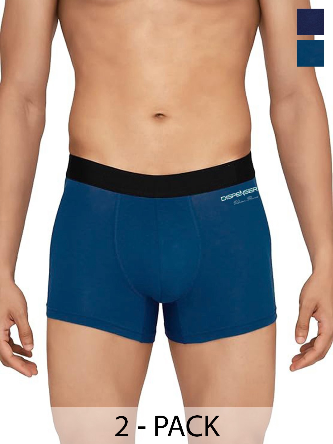 

DISPENSER Men Pack Of 2 Short Trunks T1-P1-TRUNK-AIRFORCE-NAVY-M, Navy blue