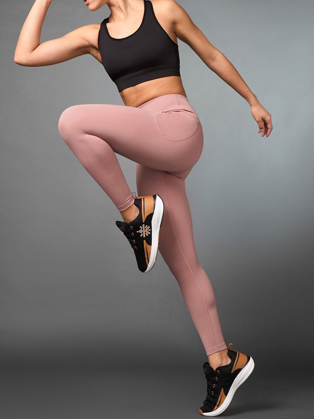 

CULT Women's Pink Train All Day COMFlex Tights