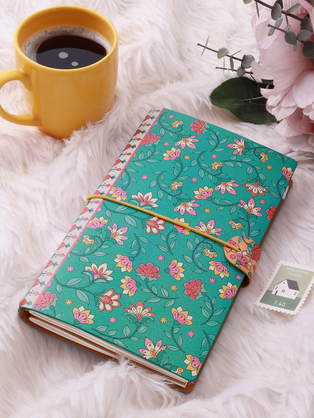 

Doodle A5 Refillable Journal Notebook - Ethnic Essence, Green