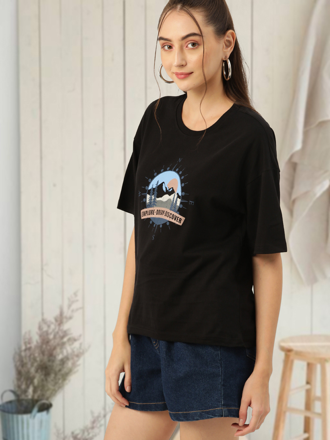 

DressBerry Cotton Top, Black