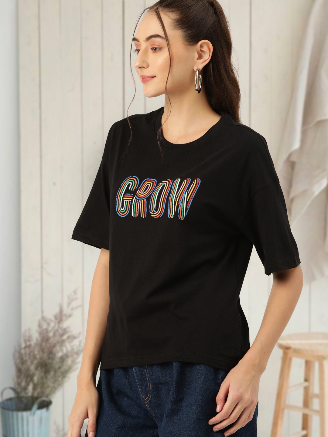 

DressBerry Cotton Top, Black