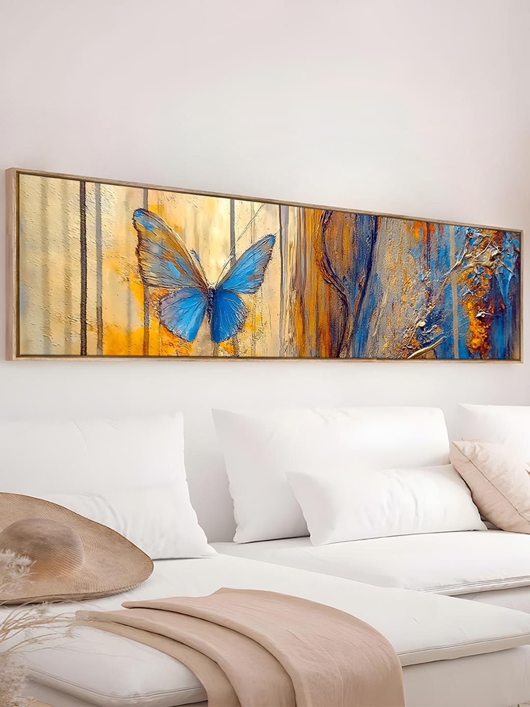 

Art Street Blue & Yellow 1 Piece Canvas Floral and Botanical Wall Paintings