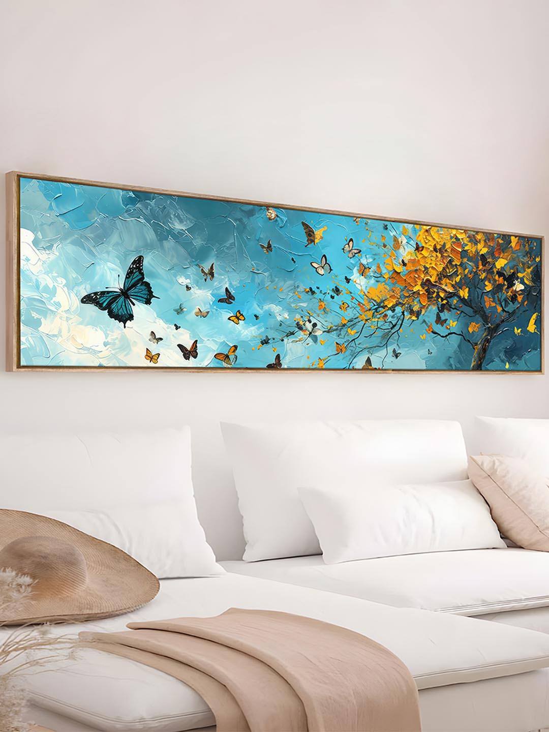 

Art Street Blue & Yellow 1 Piece Canvas Floral and Botanical Wall Paintings
