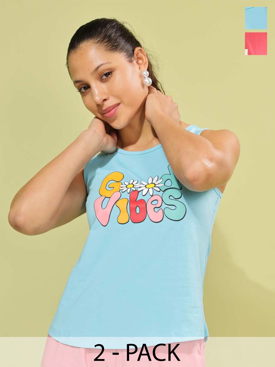 

Dollar Print Cotton Top, Multi