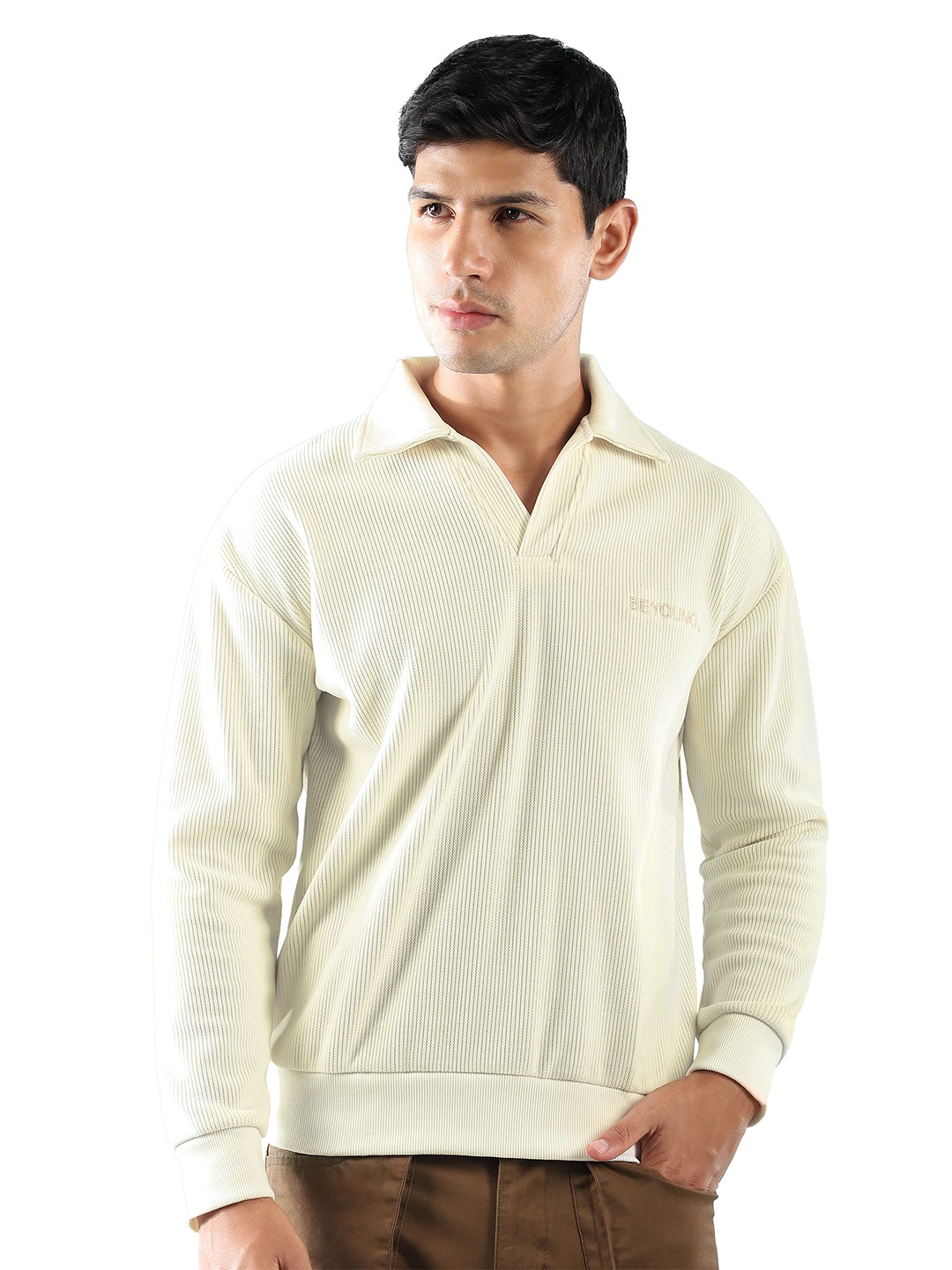 

Beyoung Men Sweatshirt, White