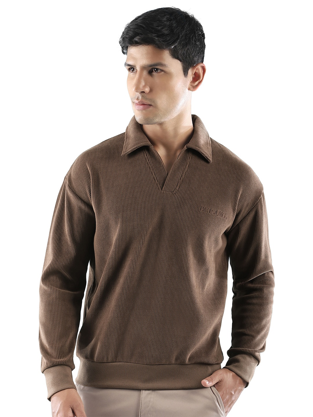 

Beyoung Men Sweatshirt, Brown