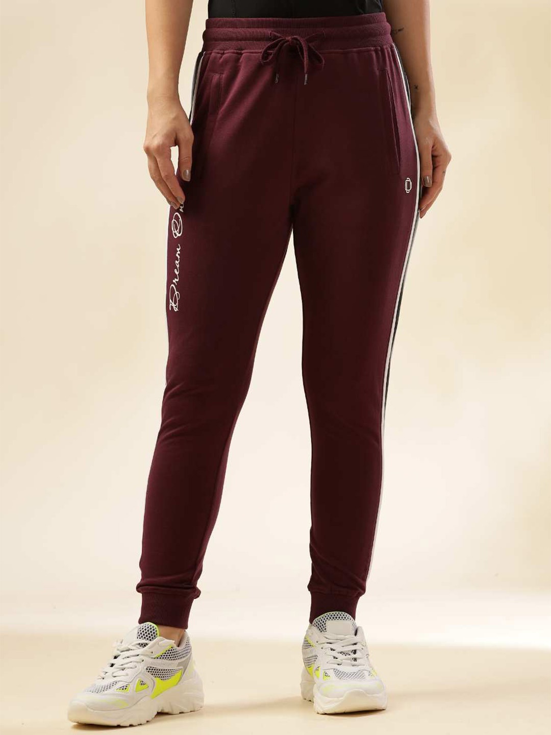 

Dollar Women Mid Rise Joggers, Maroon
