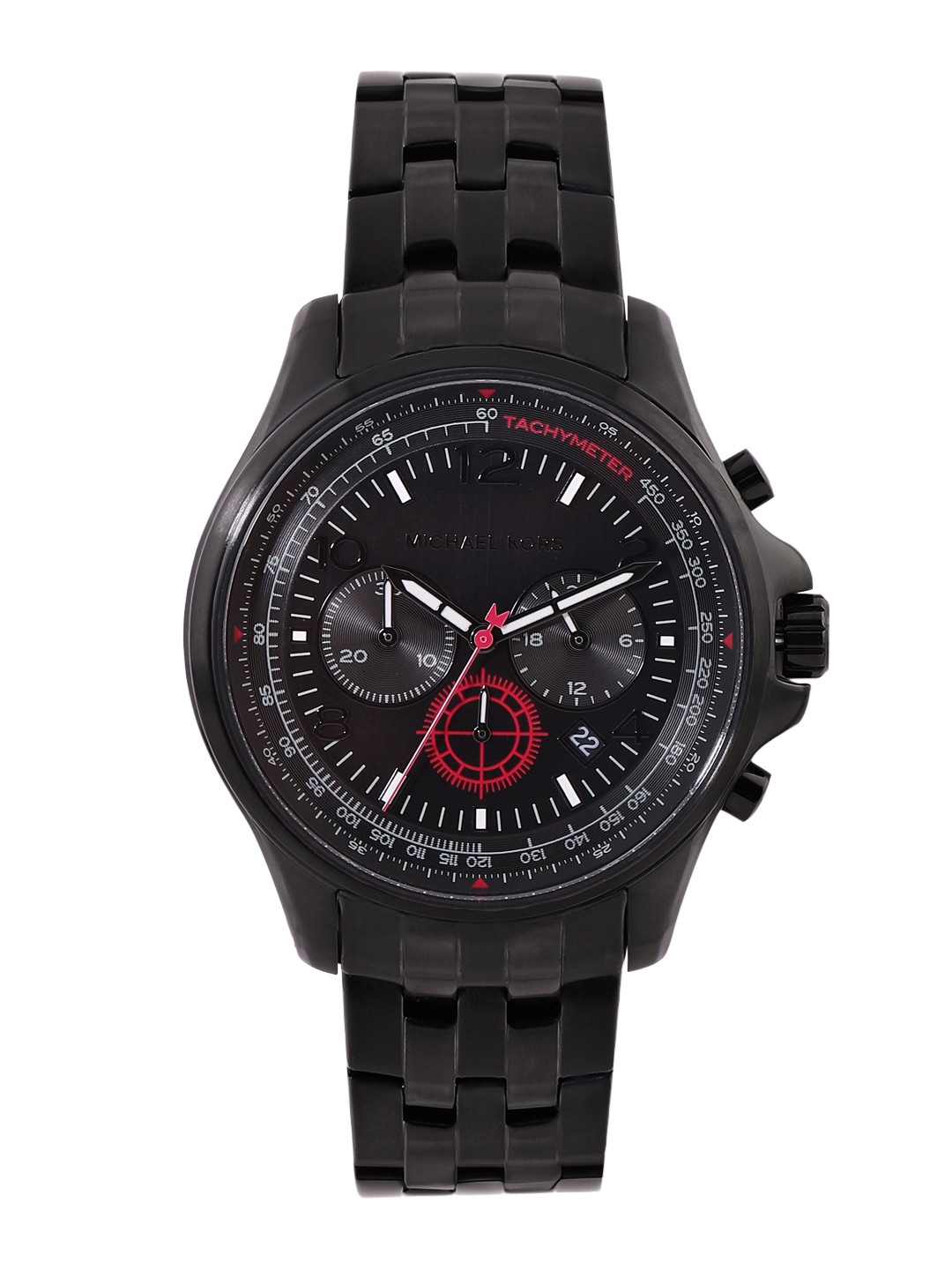 

Michael Kors Men Pilot Analogue Chronograph Watch MK9127, Black
