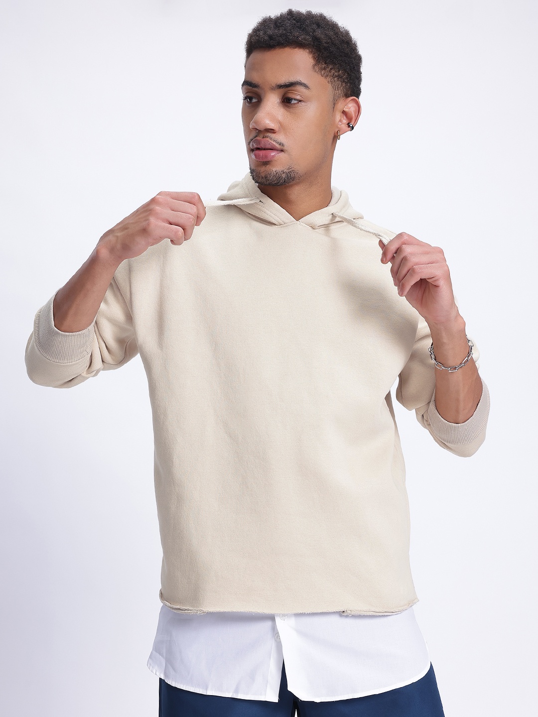 

glitchez Snuggly Basics Oversized Sweatshirt, Cream