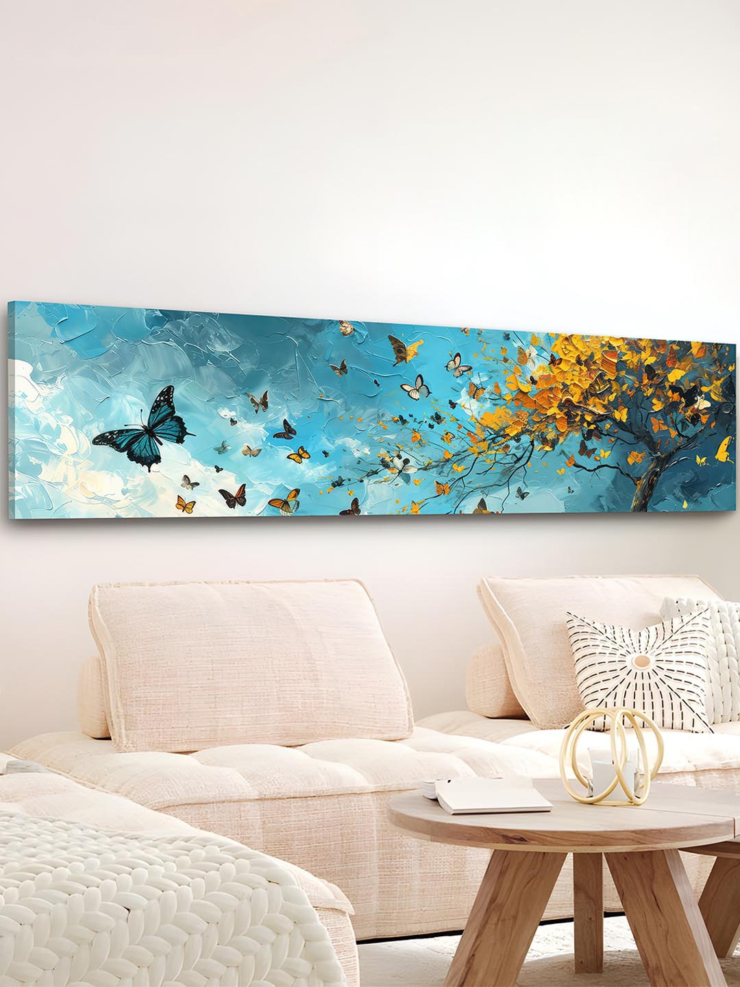 

Art Street Blue & White 1 Piece Canvas Other Wall Paintings