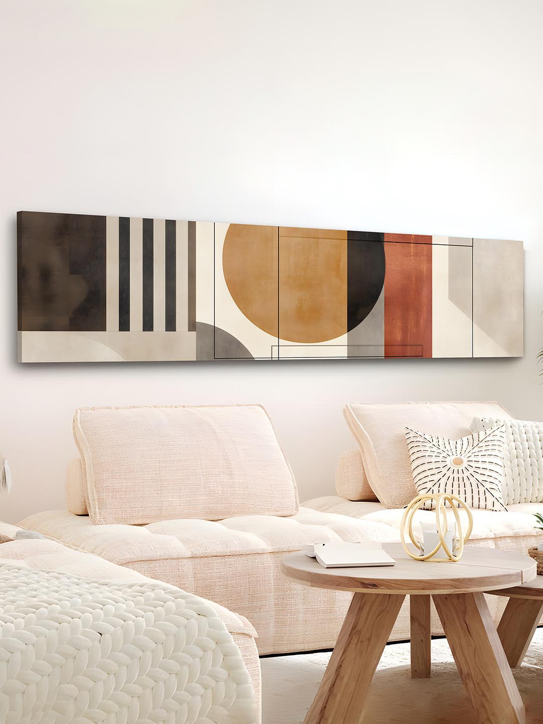 

Art Street Beige & Mustard 1 Piece Canvas Other Wall Paintings