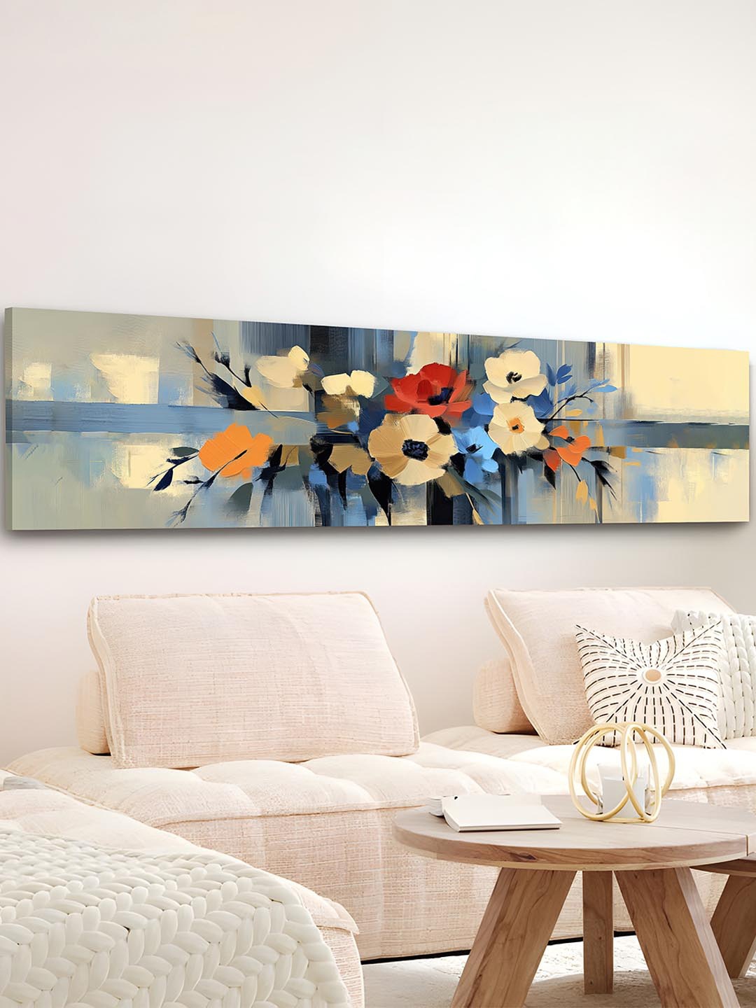 

Art Street Yellow & Blue 1 Piece Canvas Floral and Botanical Wall Paintings