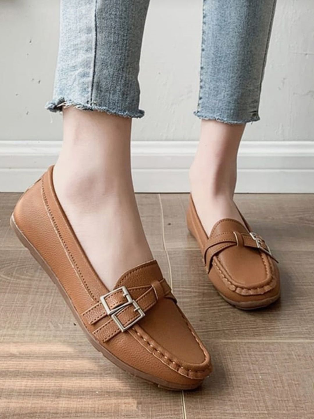 

Shoetopia Women Loafers, Tan