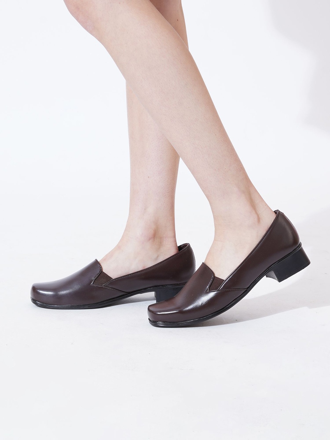 

PLANET WALK Work Block Pumps, Brown