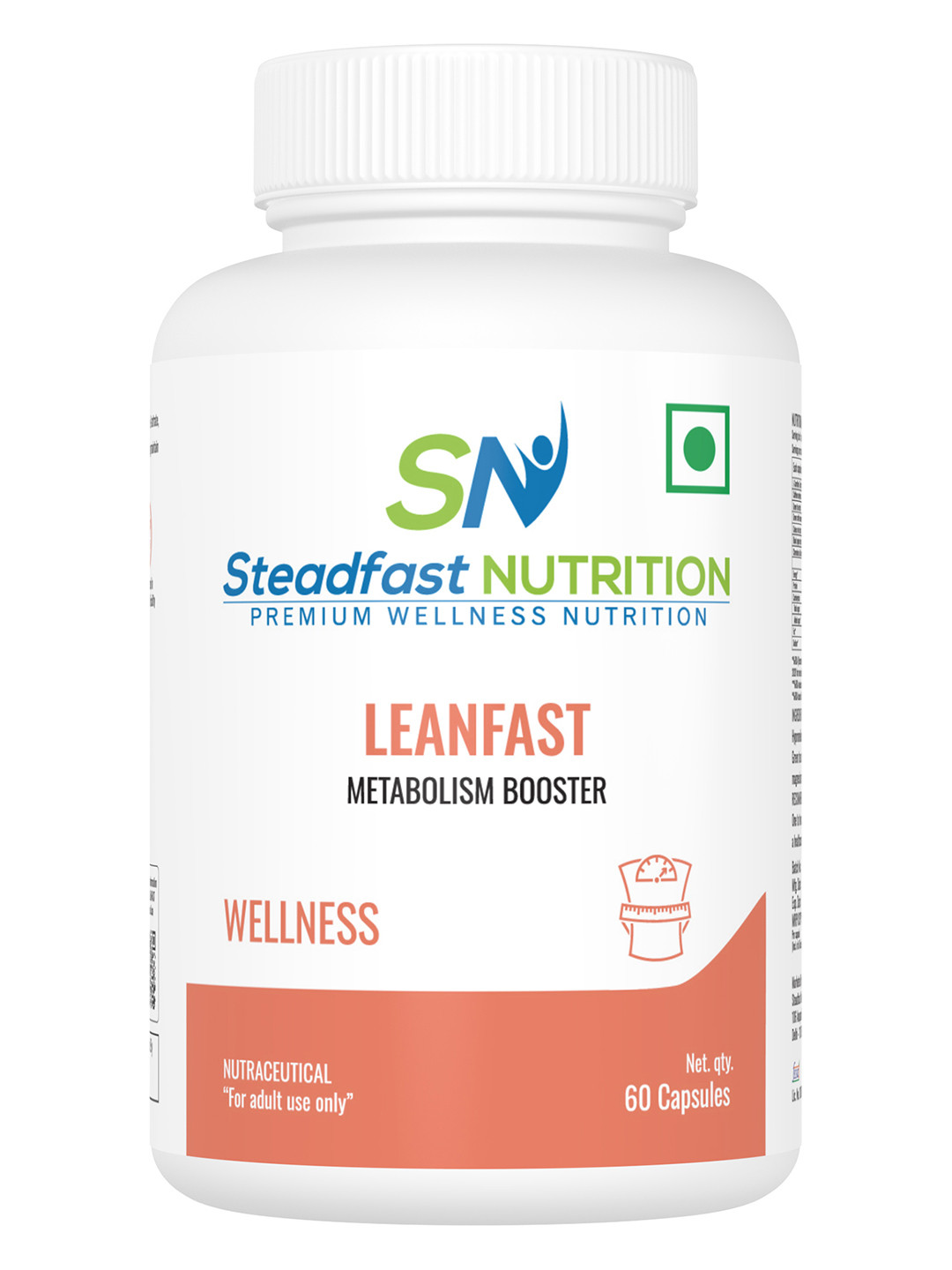 

Steadfast Nutrition Leanfast Metabolism Booster Weight loss Supplement- 60 Capsules, White