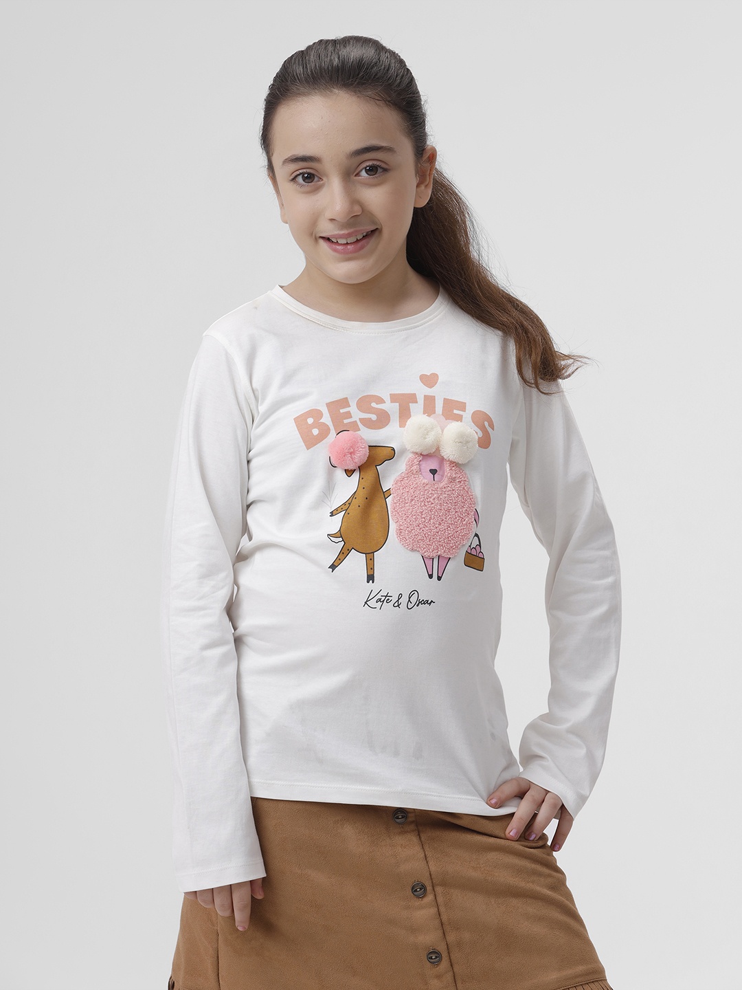 

KATE & OSCAR Girls T-shirt, White