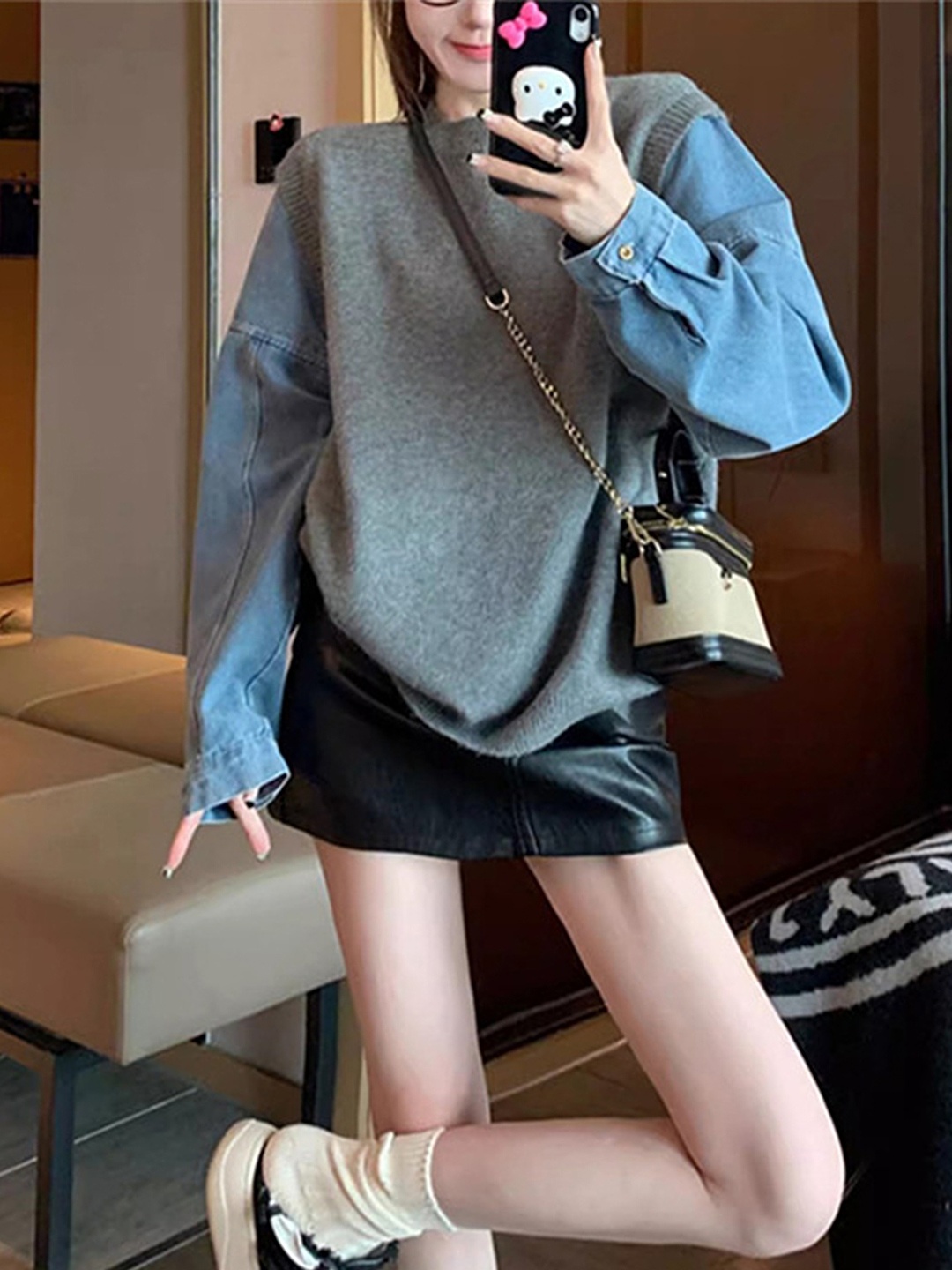 

LULU & SKY Top, Grey