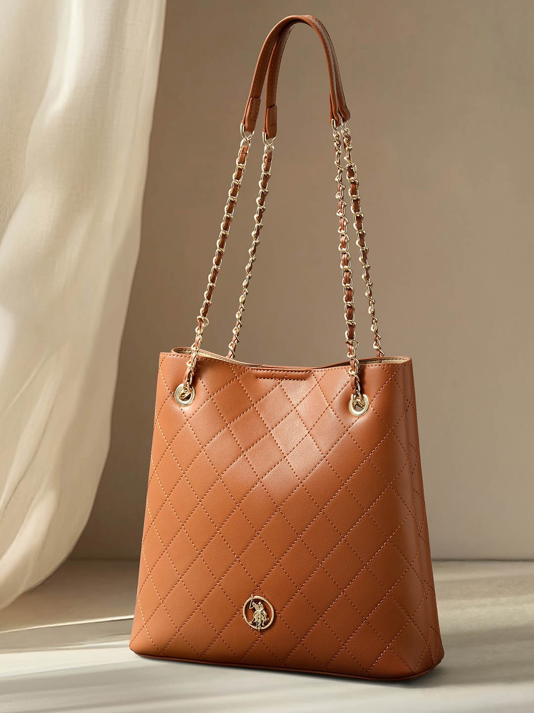 

U.S. Polo Assn. JESS Women Shoulder Bag, Tan