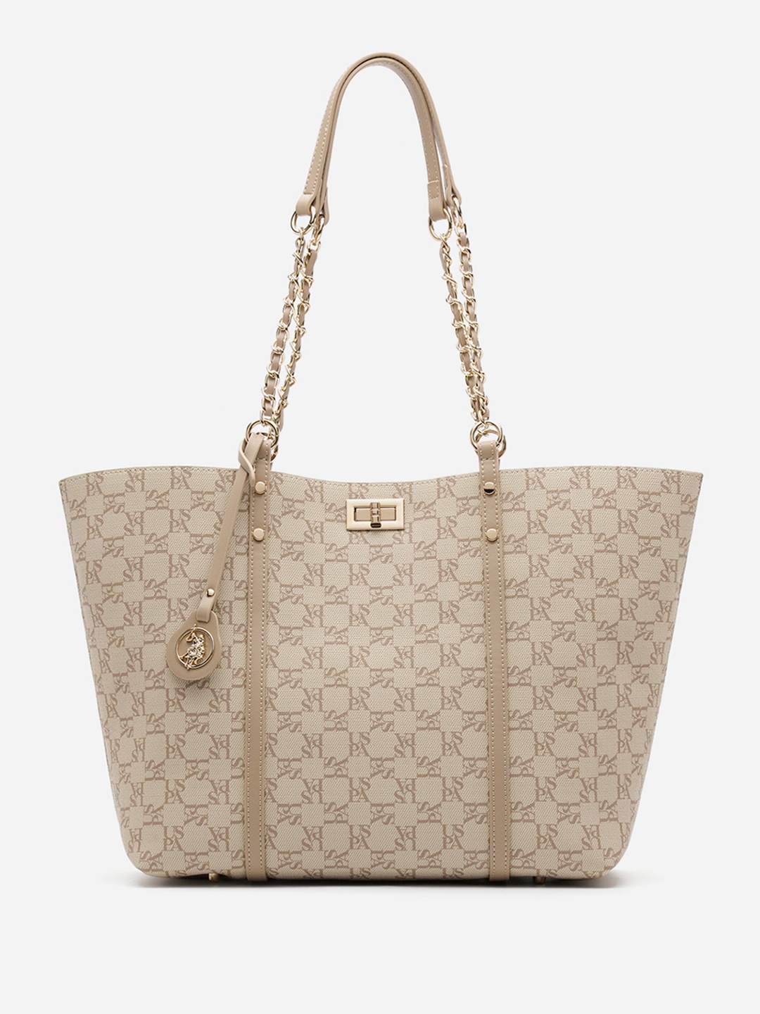 

U.S. Polo Assn. KYLIE Women Tote Bag, Beige