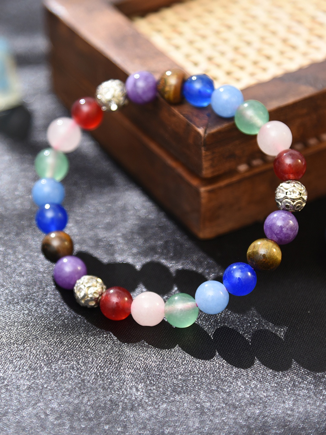 

Astrotalk Seven Chakra Unisex Bracelet, Blue