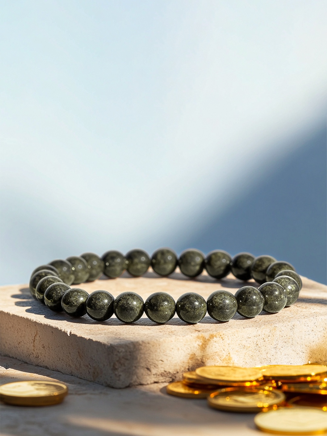 

Astrotalk Raw Pyrite Bracelet, Grey