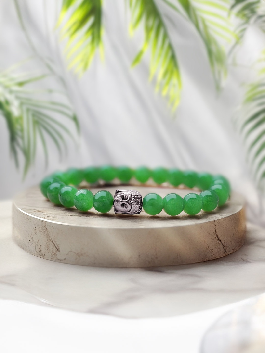 

Astrotalk Green Jade Bracelet with Buddha