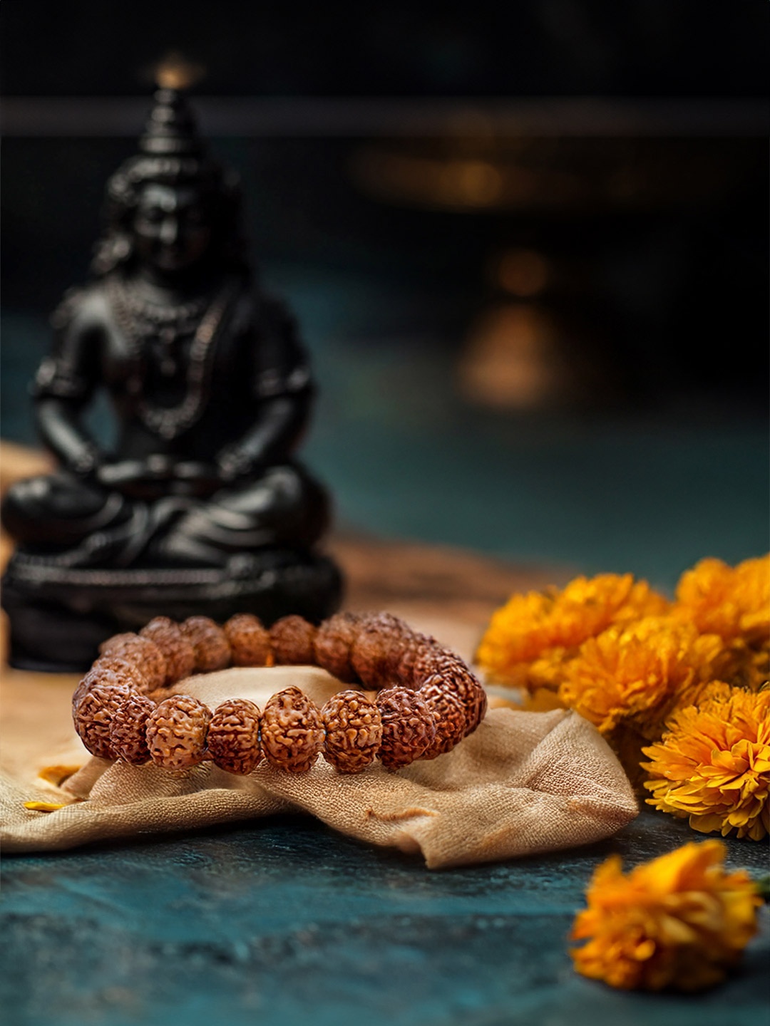 

Astrotalk 7 Mukhi Rudraksha Bracelet, Brown