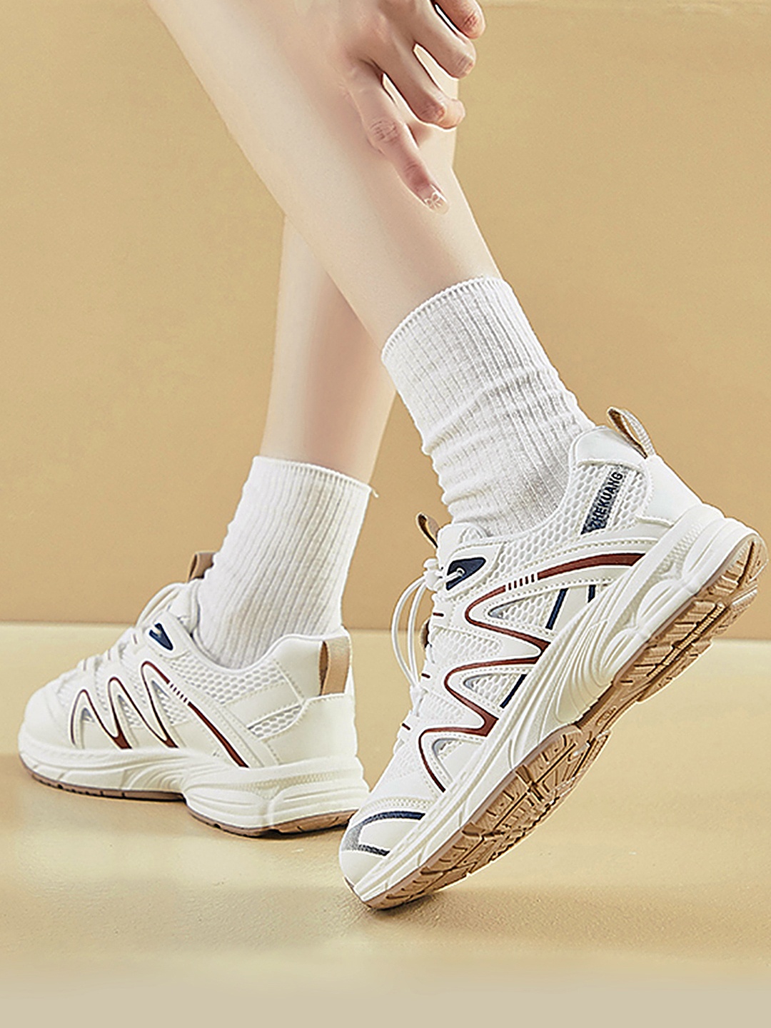 

LULU & SKY Women Woven Design Slip-On Sneakers, White