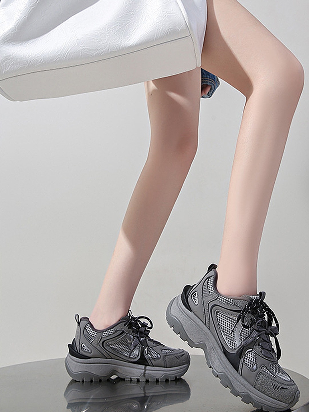 

LULU & SKY Women Printed Sneakers, Grey