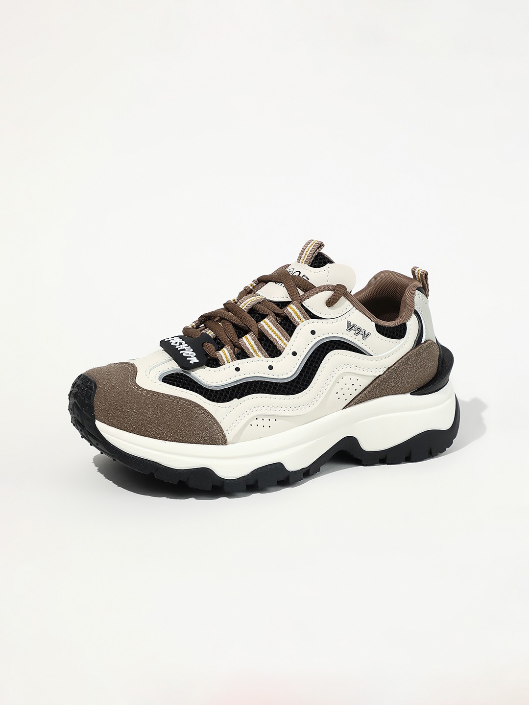 

LULU & SKY Women Colourblocked Sneakers, Khaki