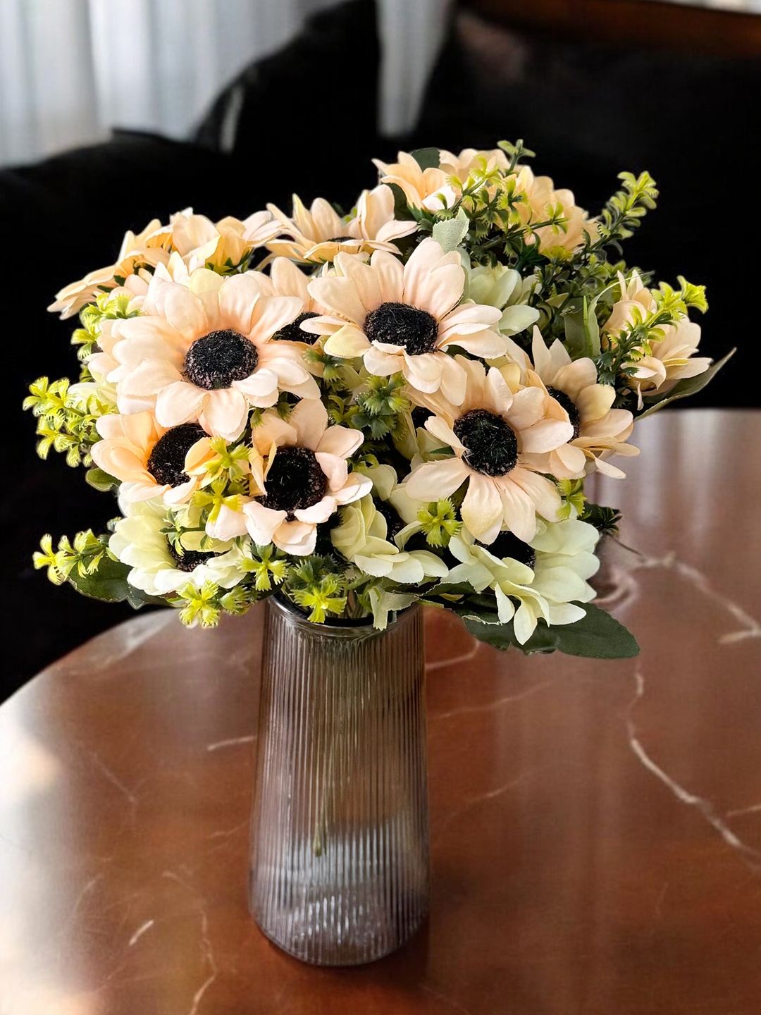 

Art Street Orange & Green 2 Pieces Sunflower Artificial Flowers