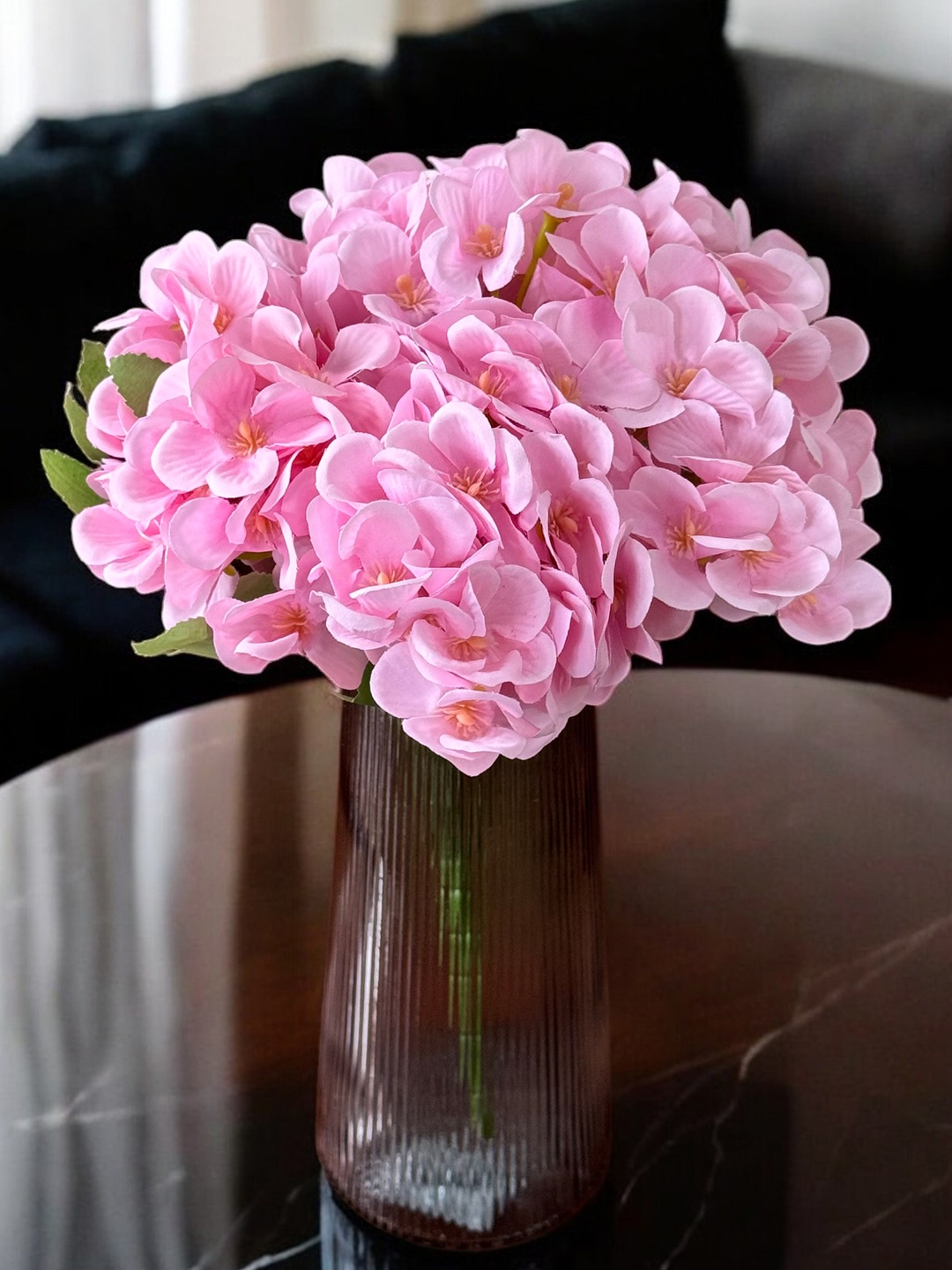 

Art Street Pink & Green 2 Pieces Hydrangea Artificial Flowers