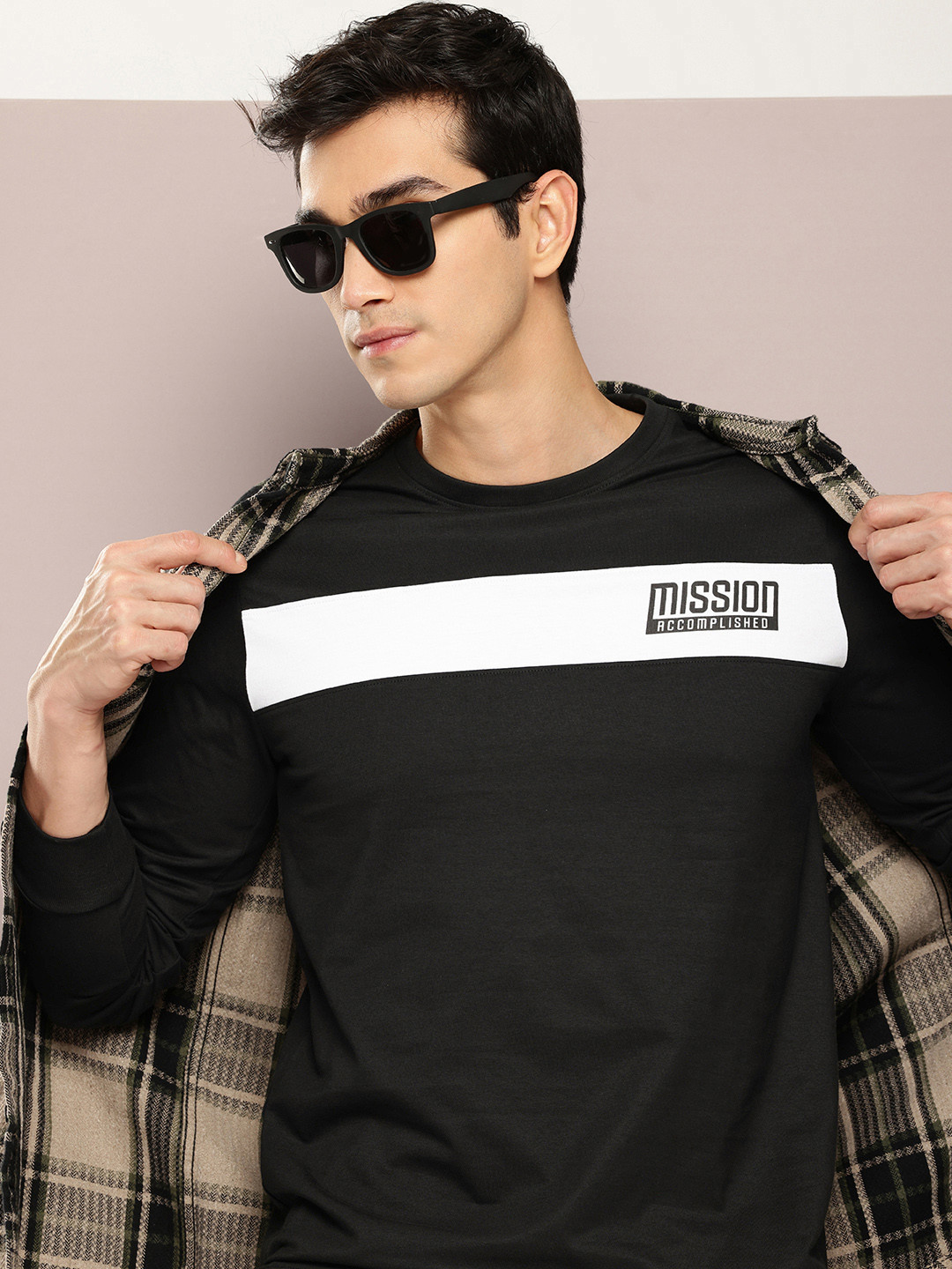 

DILLINGER Long Sleeves Striped Pure Cotton T-shirt, Black