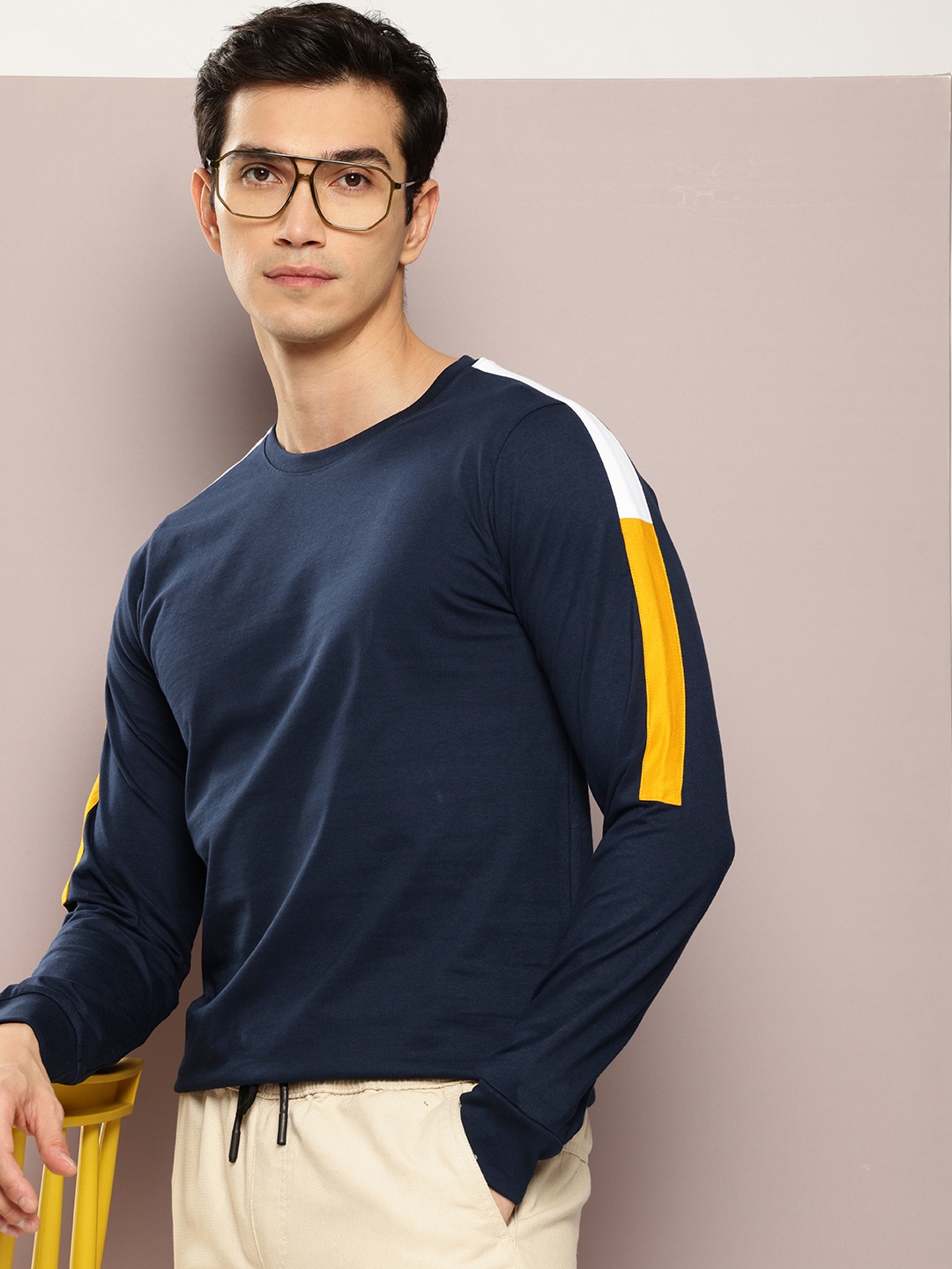 

DILLINGER Pure Cotton Long Sleeves T-shirt, Navy blue
